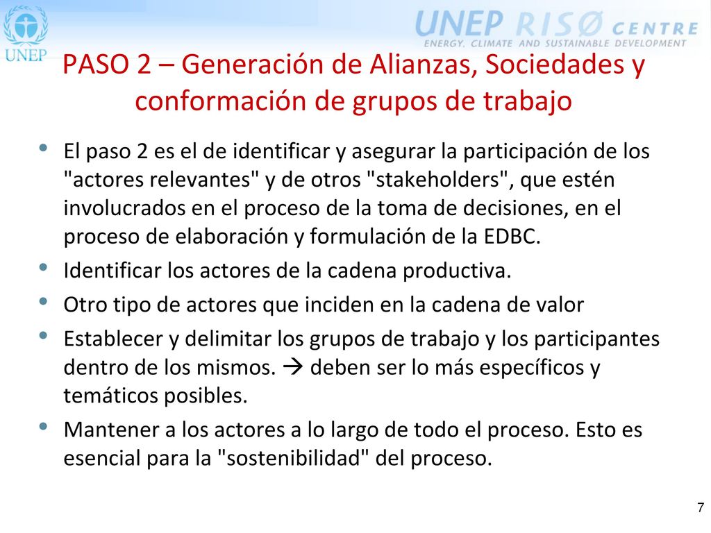 PASO 2 – Generación de Alianzas, Sociedades y conformación de grupos de trabajo
