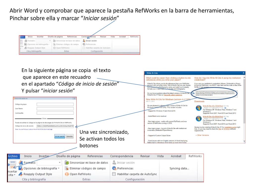 Pinchar sobre ella y marcar Iniciar sesión