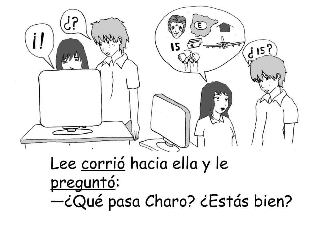 Lee corrió hacia ella y le preguntó: