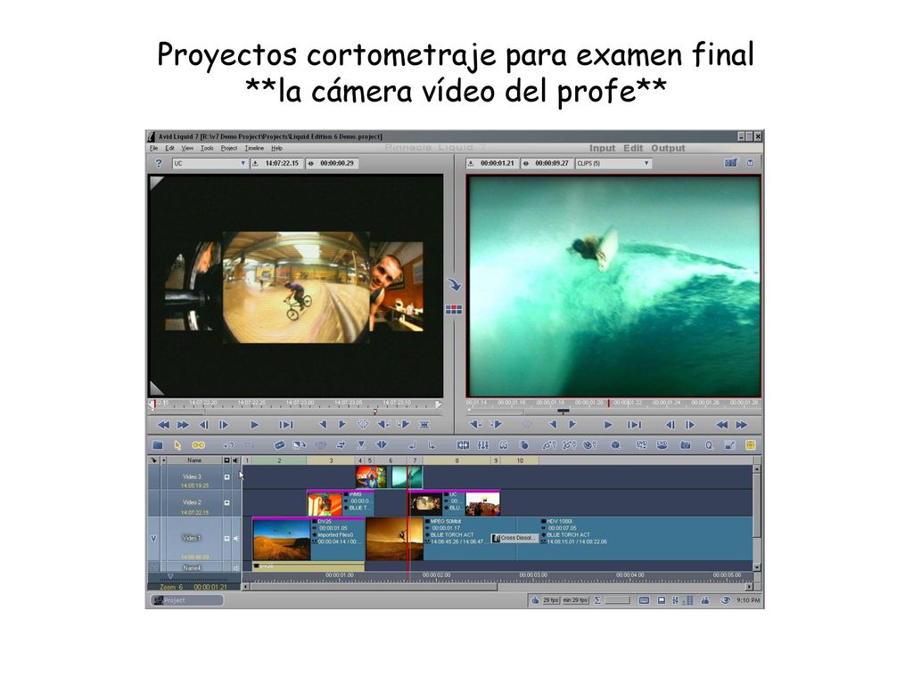Proyectos cortometraje para examen final **la cámera vídeo del profe**