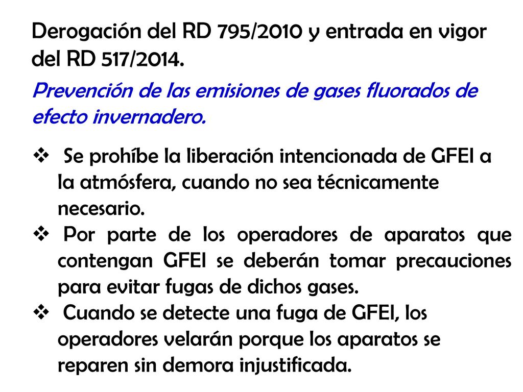 Derogación del RD 795/2010 y entrada en vigor del RD 517/2014.