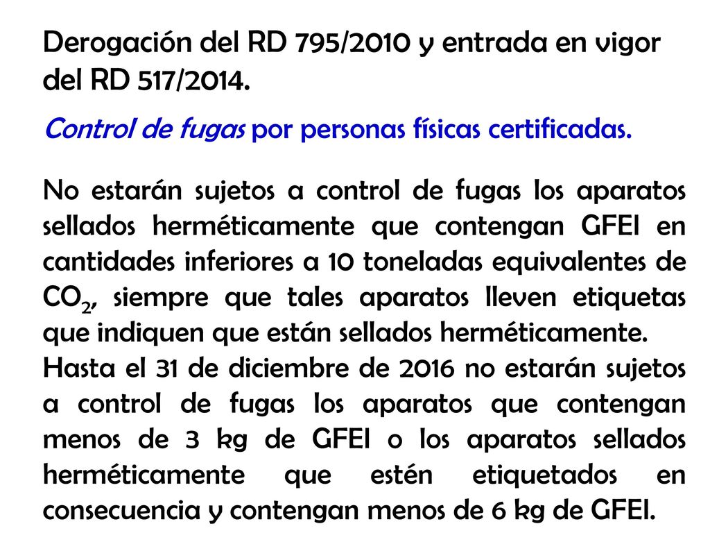 Derogación del RD 795/2010 y entrada en vigor del RD 517/2014.
