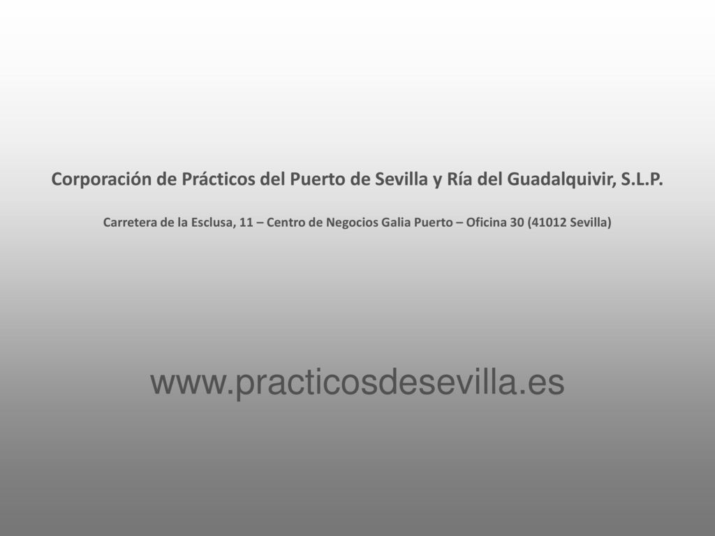Corporación de Prácticos del Puerto de Sevilla y Ría del Guadalquivir, S.L.P.
