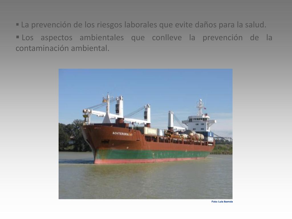 La prevención de los riesgos laborales que evite daños para la salud.