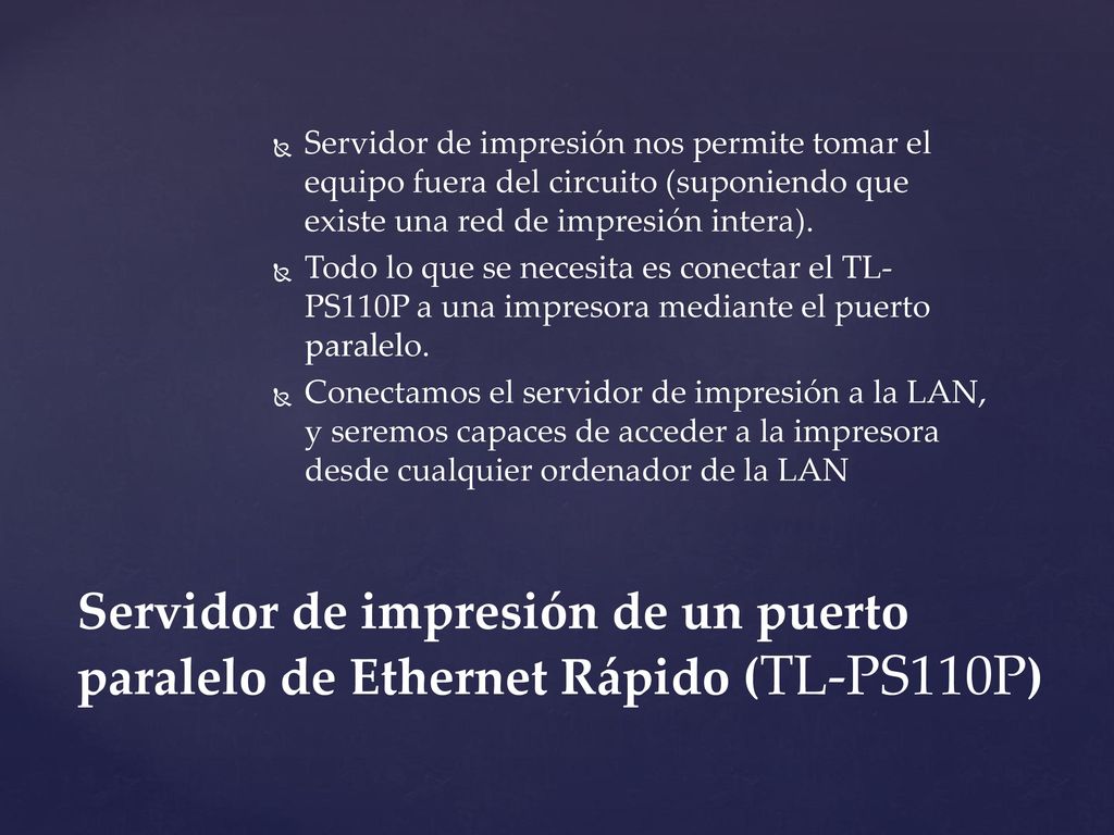 Servidor de impresión nos permite tomar el equipo fuera del circuito (suponiendo que existe una red de impresión intera).