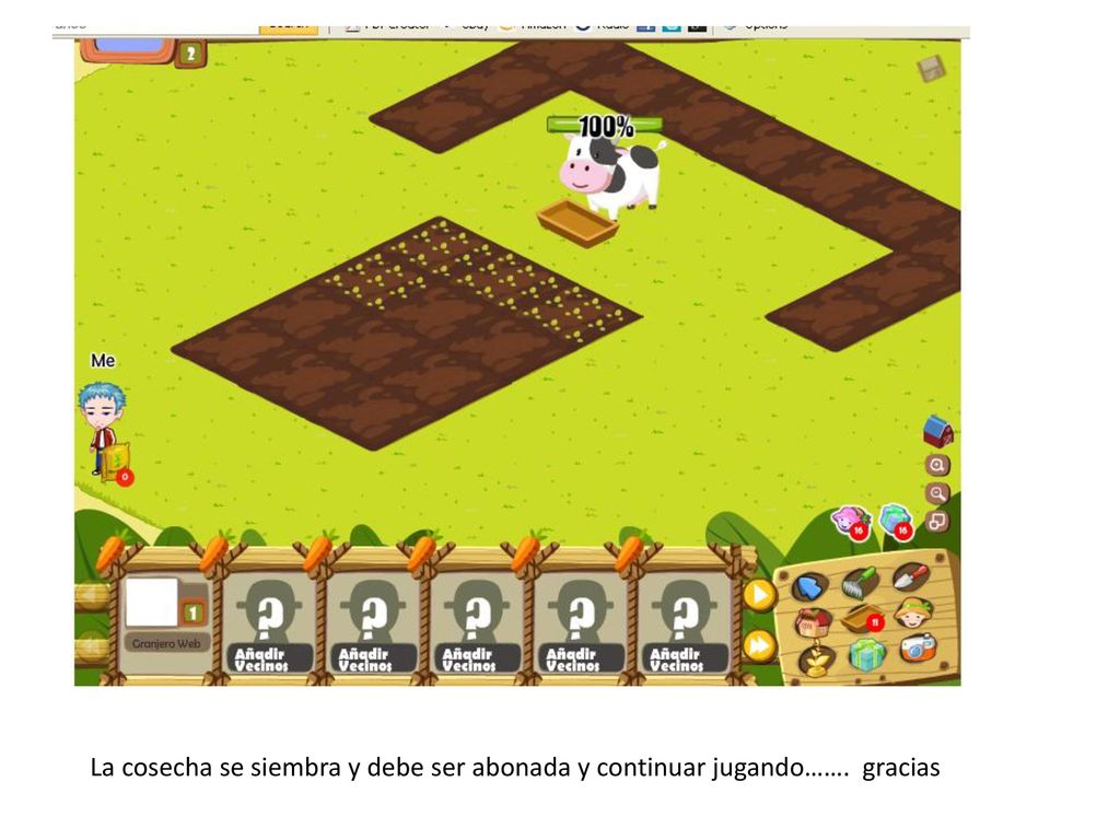 La cosecha se siembra y debe ser abonada y continuar jugando……. gracias