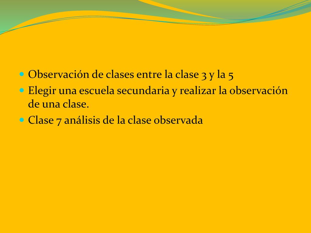 Observación de clases entre la clase 3 y la 5