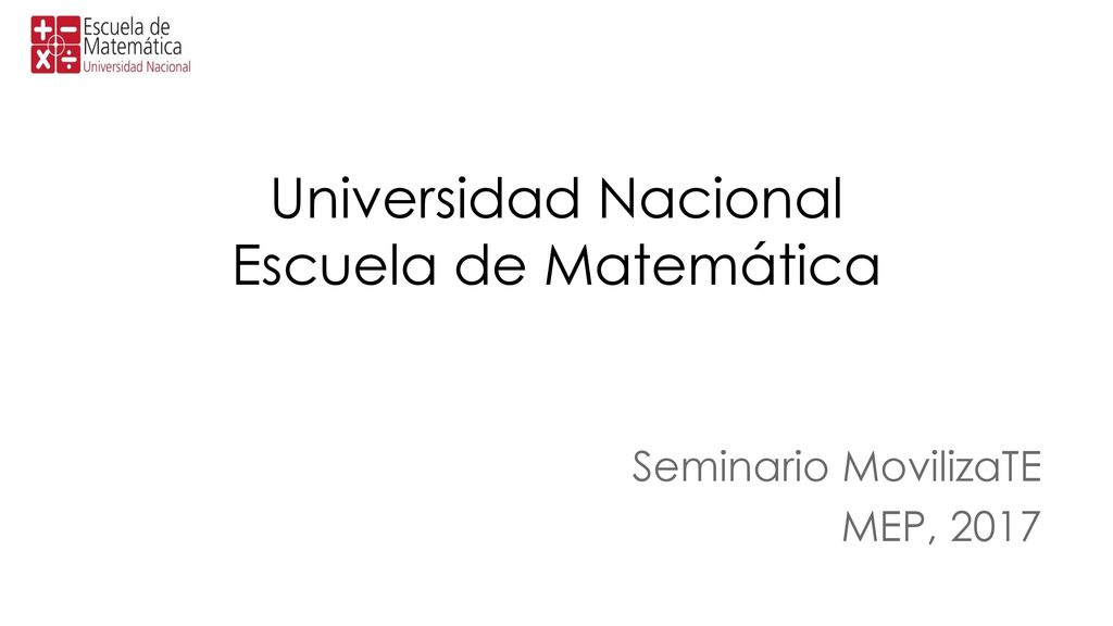 Universidad Nacional Escuela de Matemática