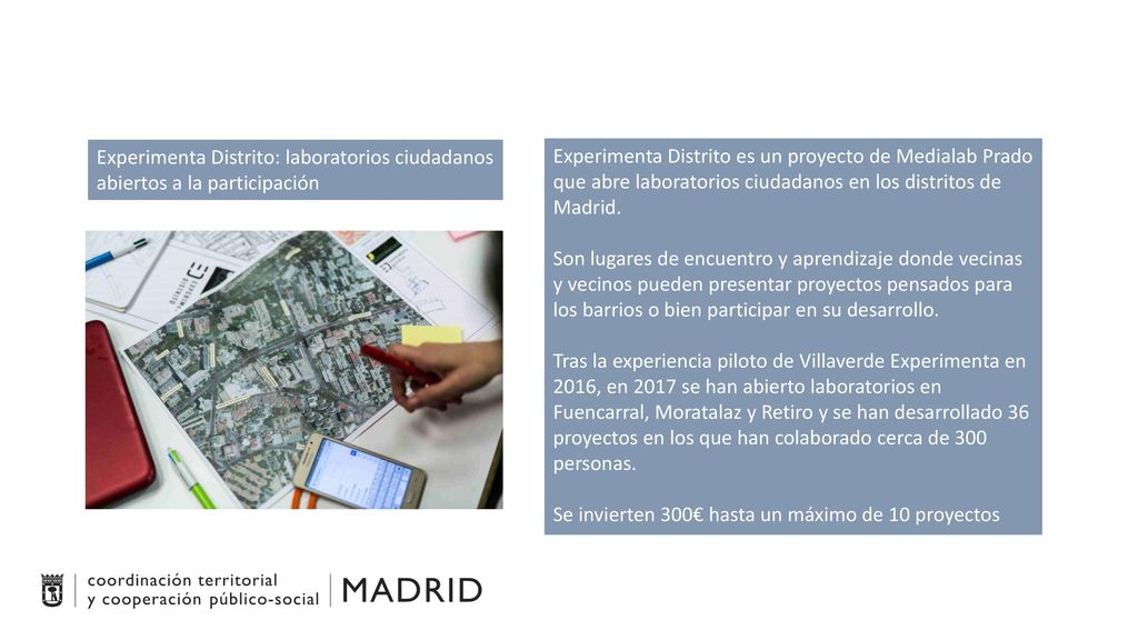 Experimenta Distrito: laboratorios ciudadanos abiertos a la participación