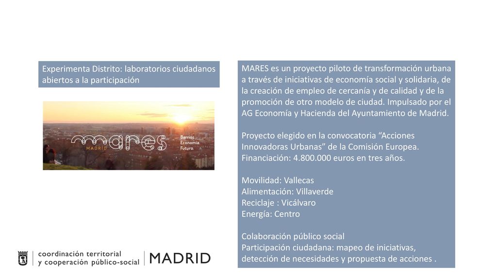 Experimenta Distrito: laboratorios ciudadanos abiertos a la participación