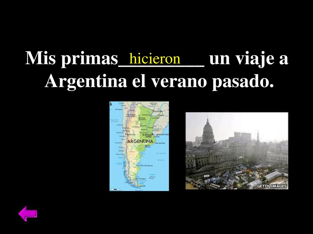 Mis primas_________ un viaje a Argentina el verano pasado.