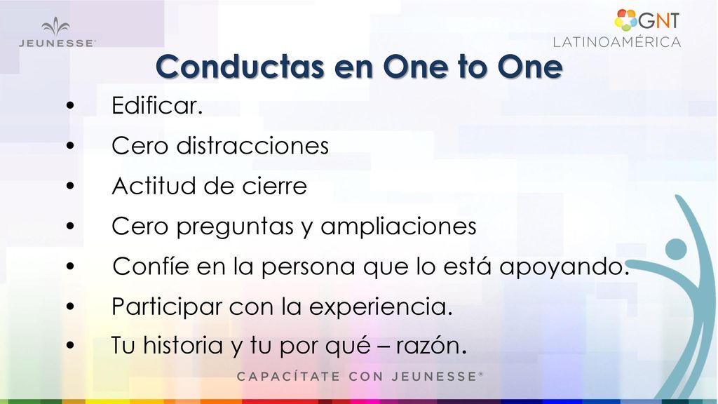 Conductas en One to One Edificar. Cero distracciones Actitud de cierre