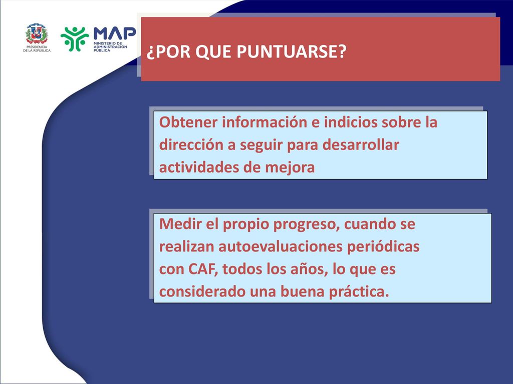 ¿POR QUE PUNTUARSE Obtener información e indicios sobre la