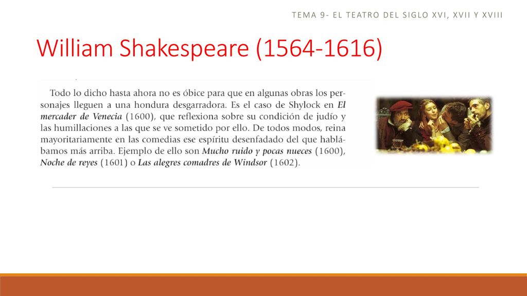Tema 9- el teatro del siglo xvi, xvii y xviii