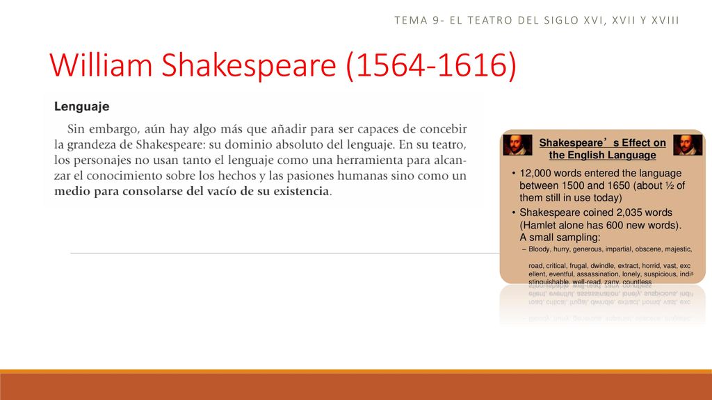 Tema 9- el teatro del siglo xvi, xvii y xviii