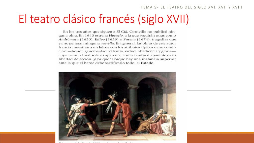 Tema 9- el teatro del siglo xvi, xvii y xviii