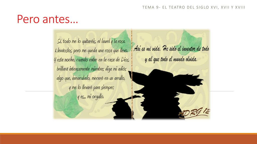 Tema 9- el teatro del siglo xvi, xvii y xviii