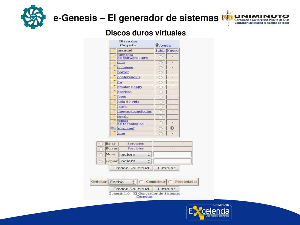 e-Genesis – El generador de sistemas Discos duros virtuales
