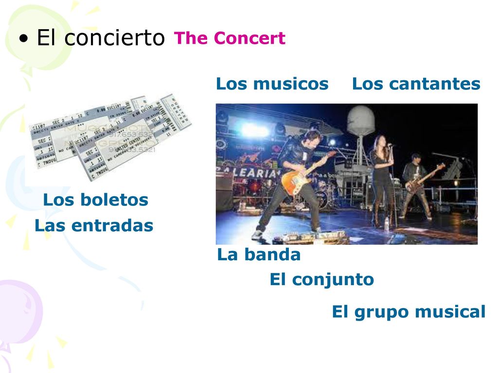 El concierto The Concert Los musicos Los cantantes Los boletos