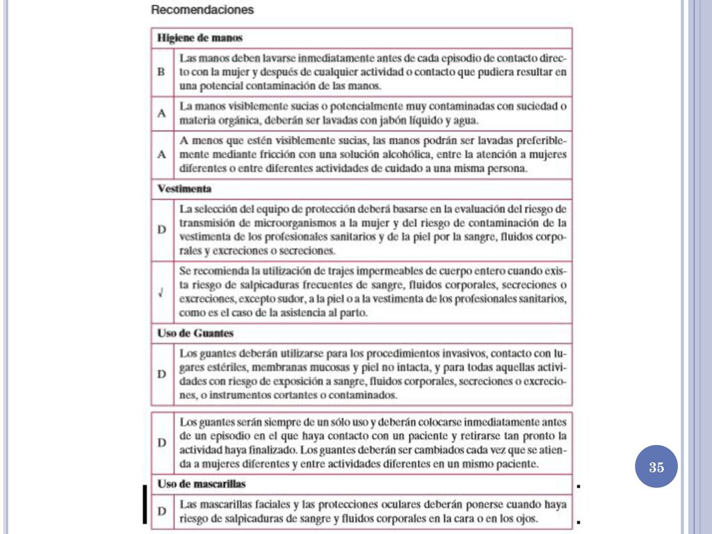 En la asepsia y antisepsia, evitar utilizar soluciones yodadas que pueden producir alteraciones en el tiroides neonatal.