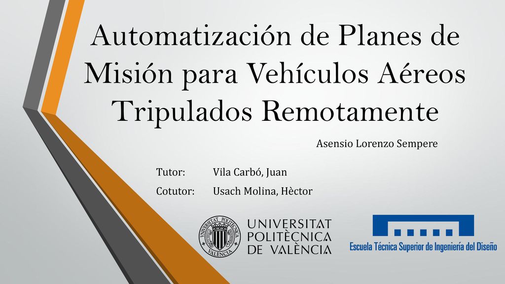Automatización de Planes de Misión para Vehículos Aéreos Tripulados Remotamente