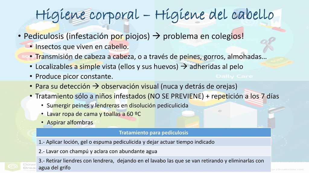 Higiene corporal – Higiene del cabello