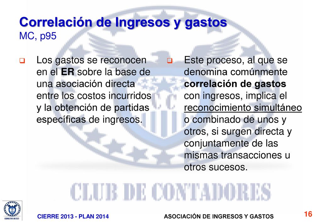 Correlación de Ingresos y gastos MC, p95