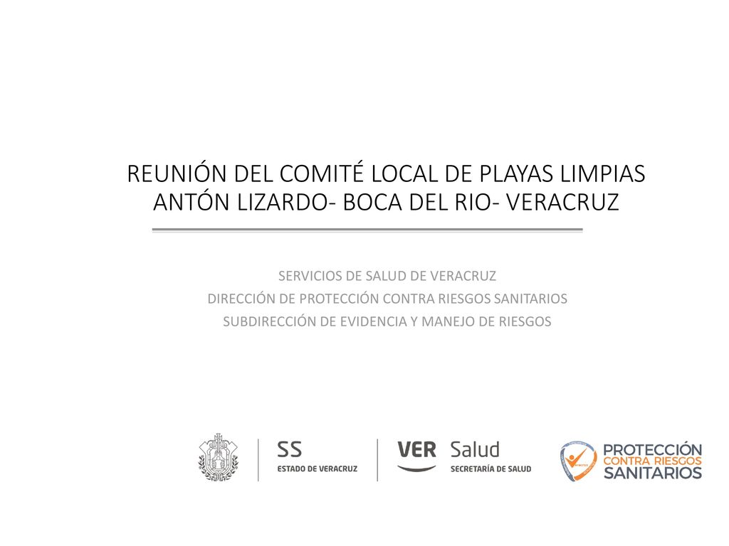 REUNIÓN DEL COMITÉ LOCAL DE PLAYAS LIMPIAS ANTÓN LIZARDO- BOCA DEL RIO- VERACRUZ