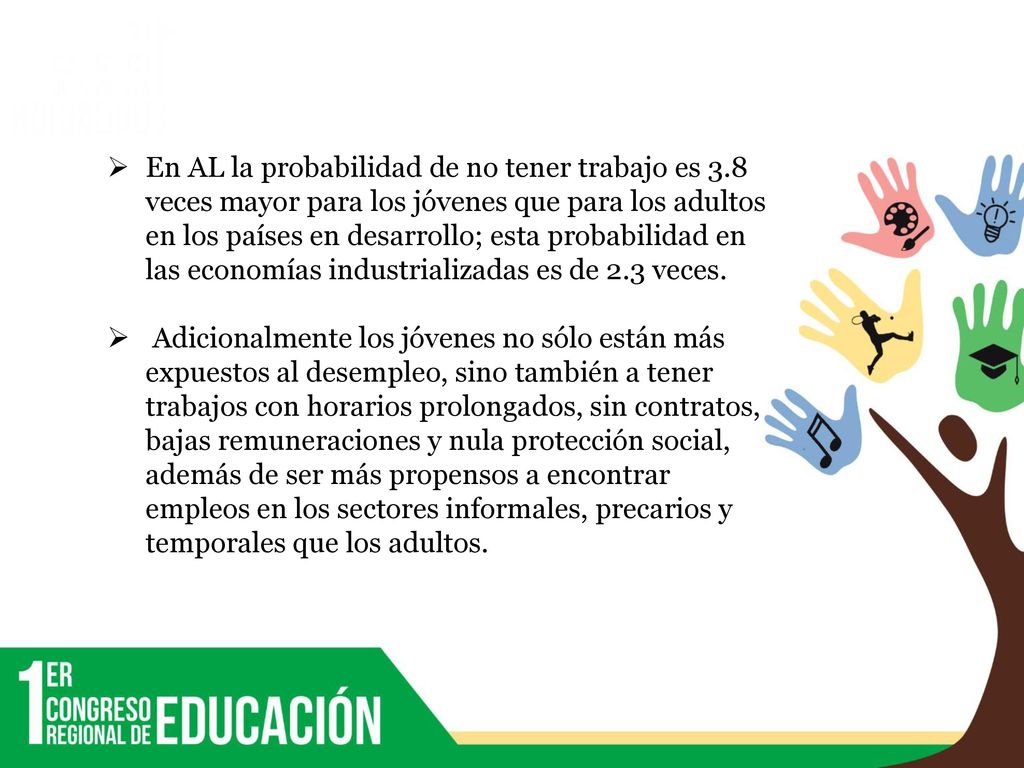 En AL la probabilidad de no tener trabajo es 3