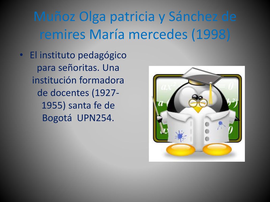 Muñoz Olga patricia y Sánchez de remires María mercedes (1998)