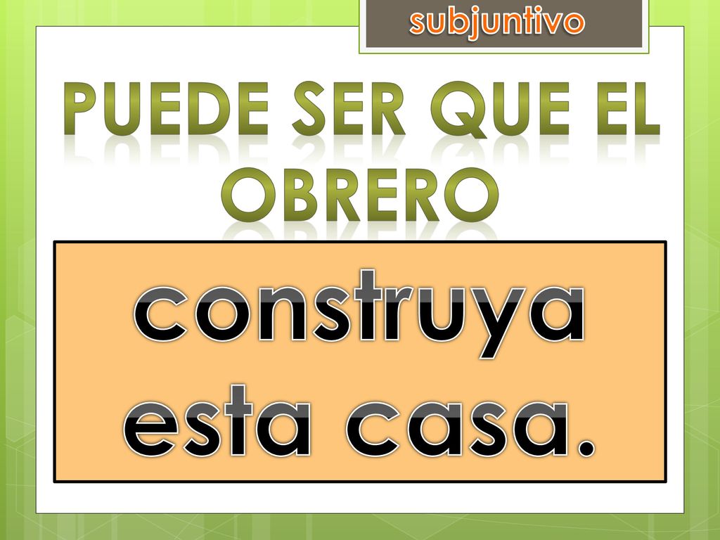construya esta casa. construir esta casa Puede ser que el obrero