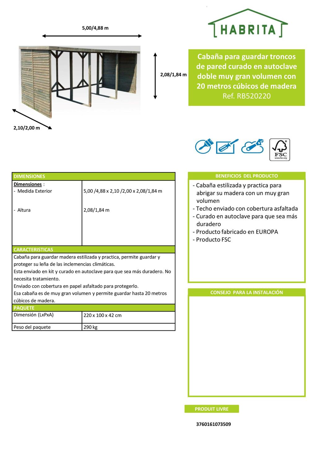 BENEFICIOS DEL PRODUCTO CONSEJO PARA LA INSTALACIÓN