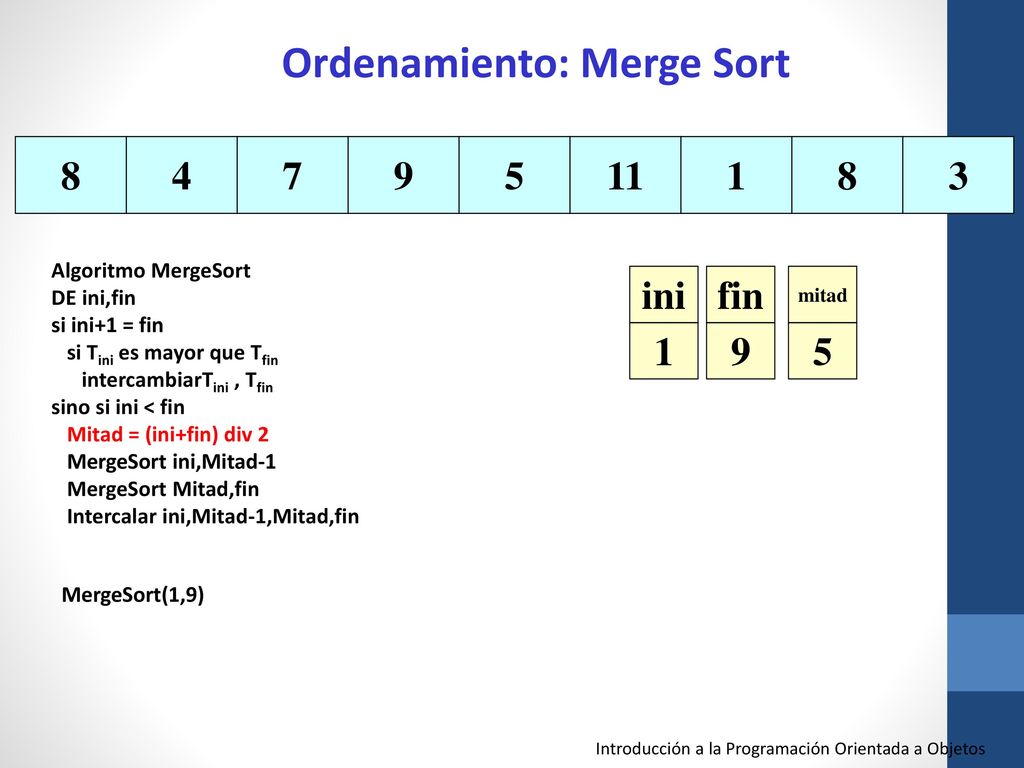 Ordenamiento: Merge Sort