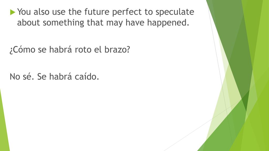 You also use the future perfect to speculate about something that may have happened.