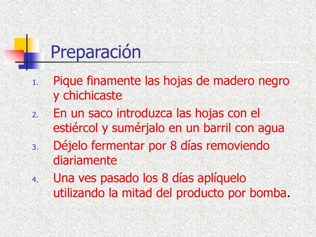 Preparación Pique finamente las hojas de madero negro y chichicaste