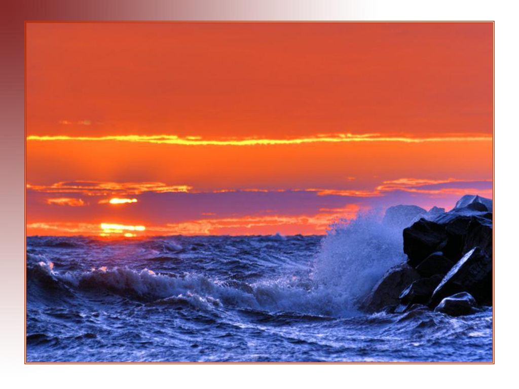 …y se admiraba de los lirios solitarios que se inmolan a la brisa del oscurecer, no quiso despreciar el maravilloso espectáculo del mar enfurecido.