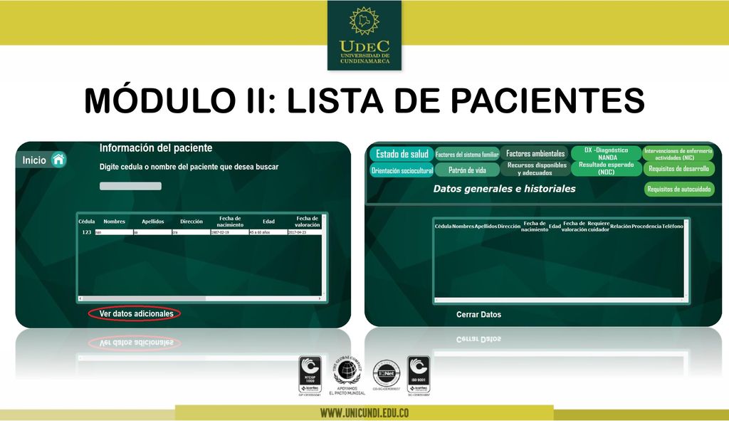 MÓDULO II: LISTA DE PACIENTES