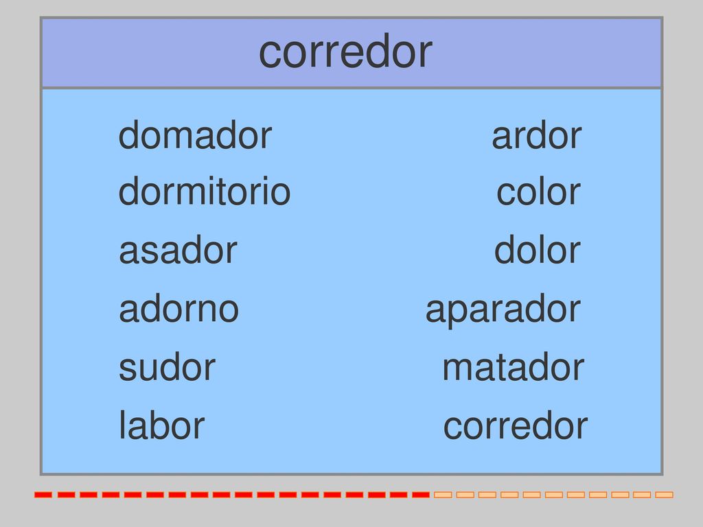 corredor domador ardor dormitorio color asador dolor adorno aparador