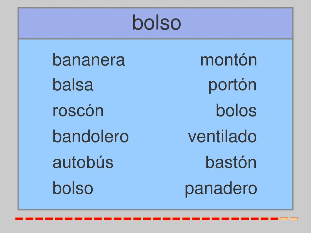 bolso bananera montón balsa portón roscón bolos bandolero ventilado