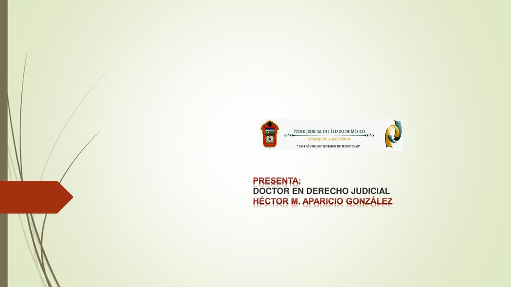 Presenta: DOCTOR EN DERECHO JUDICIAL Héctor M. Aparicio González