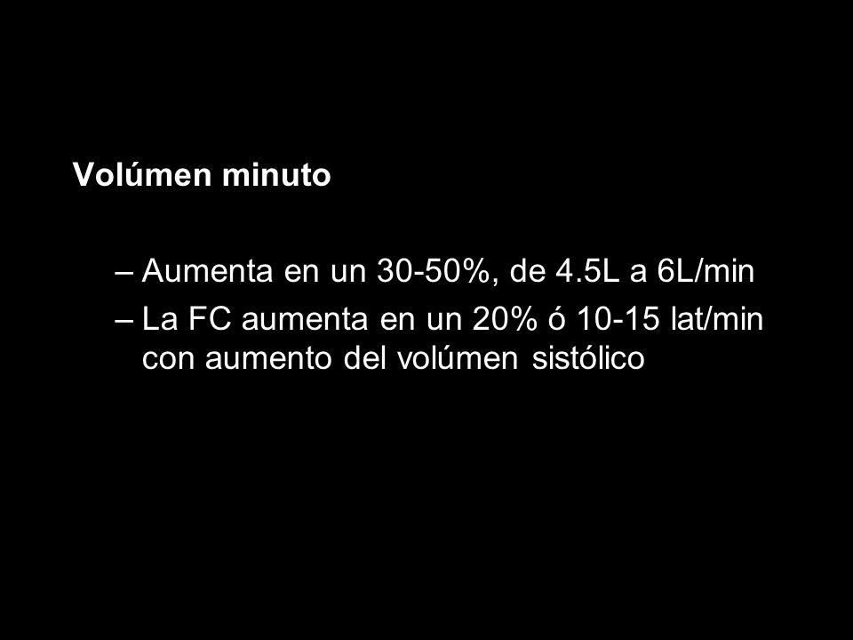 Volúmen minuto Aumenta en un 30-50%, de 4.5L a 6L/min.
