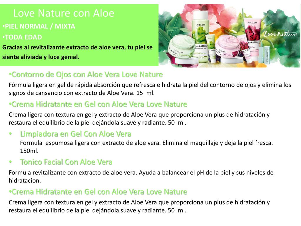 Love Nature con Aloe Contorno de Ojos con Aloe Vera Love Nature