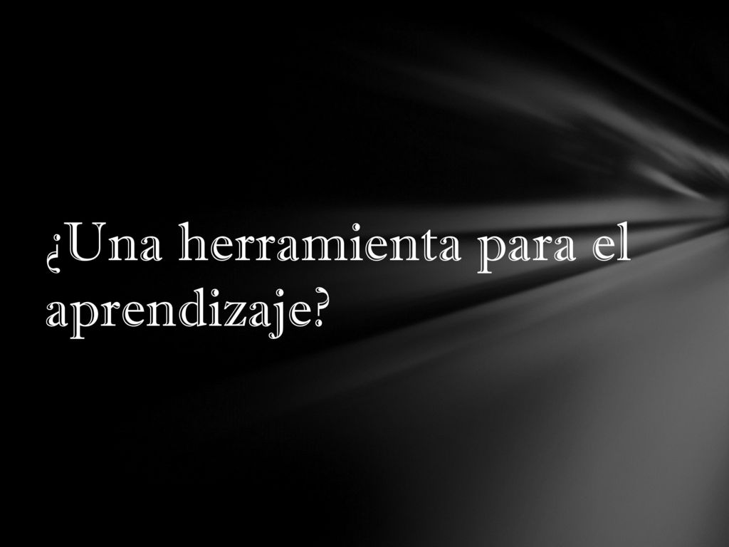 ¿Una herramienta para el aprendizaje