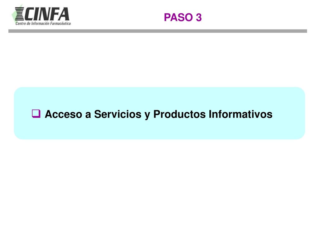Acceso a Servicios y Productos Informativos