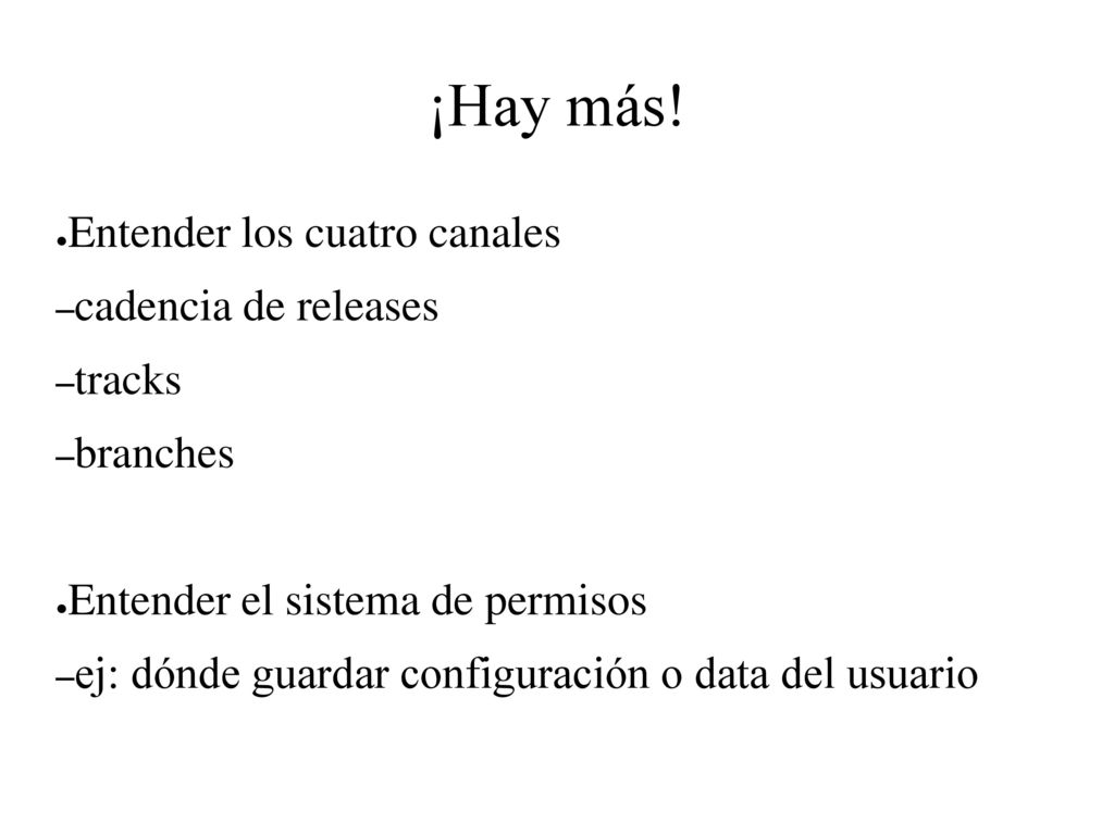 ¡Hay más! Entender los cuatro canales cadencia de releases tracks
