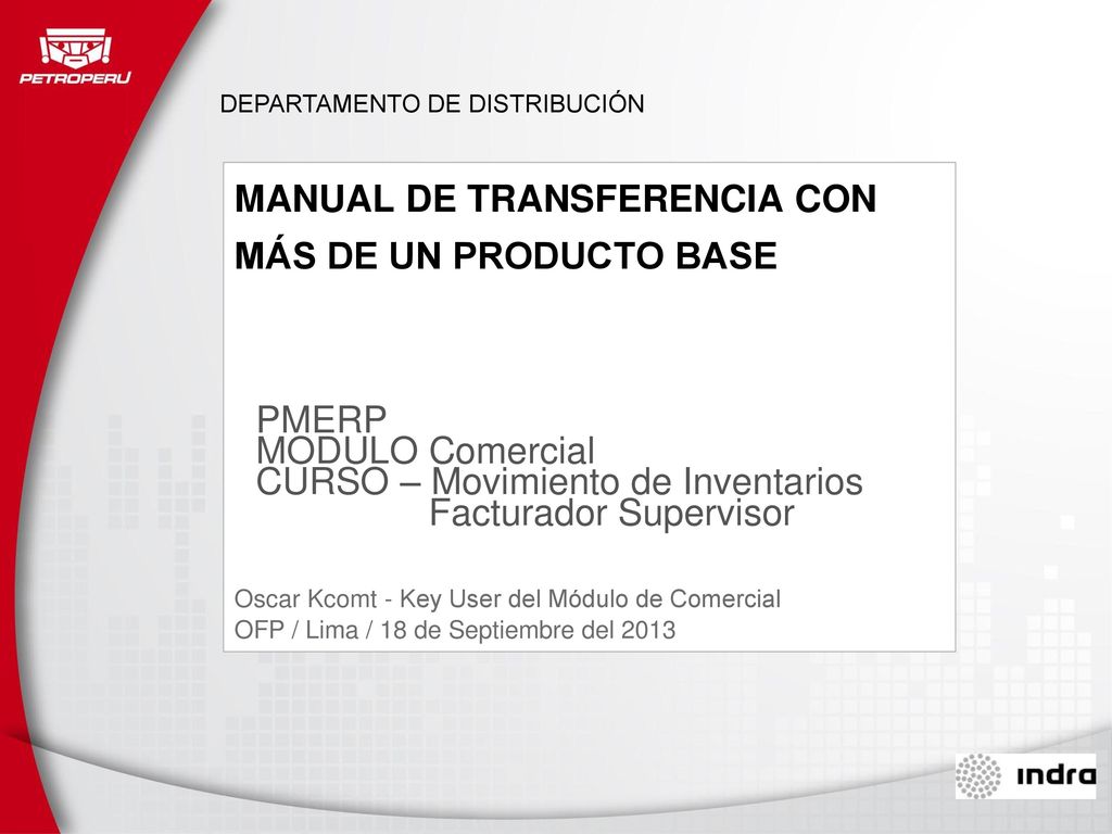 MANUAL DE TRANSFERENCIA CON MÁS DE UN PRODUCTO BASE