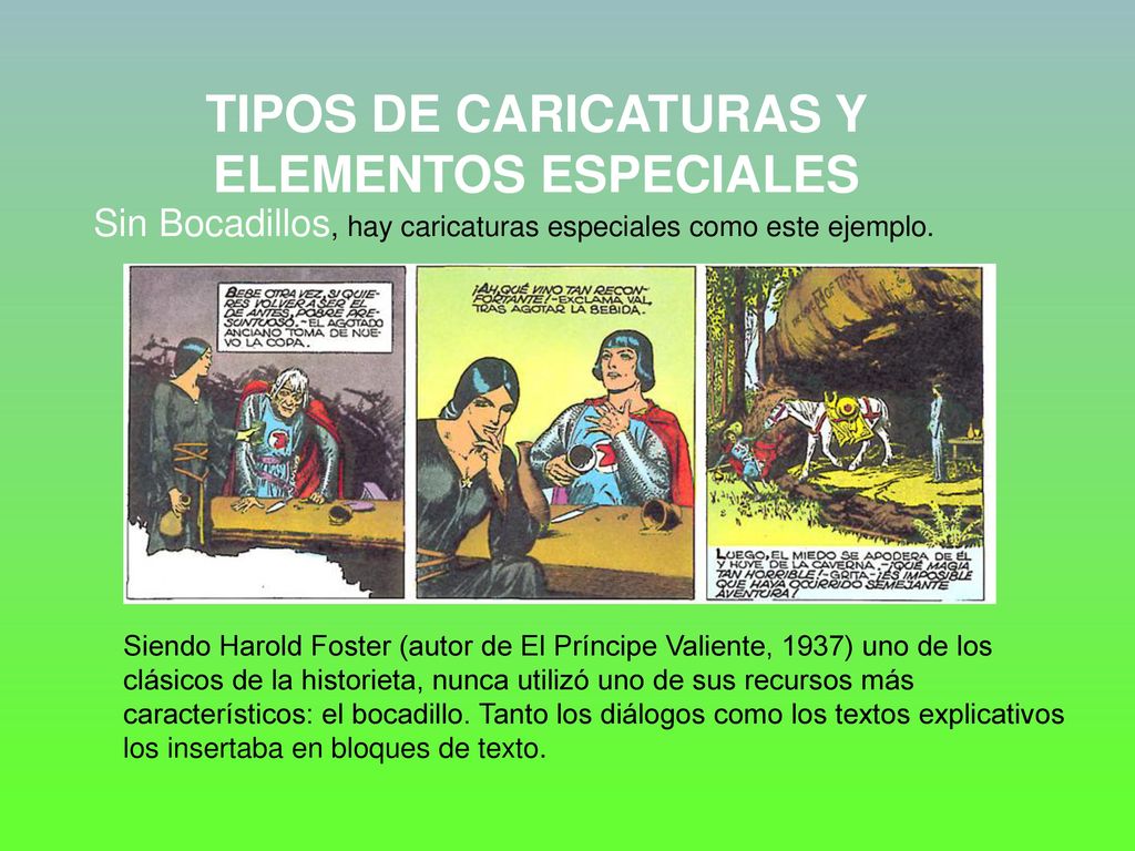 TIPOS DE CARICATURAS Y ELEMENTOS ESPECIALES
