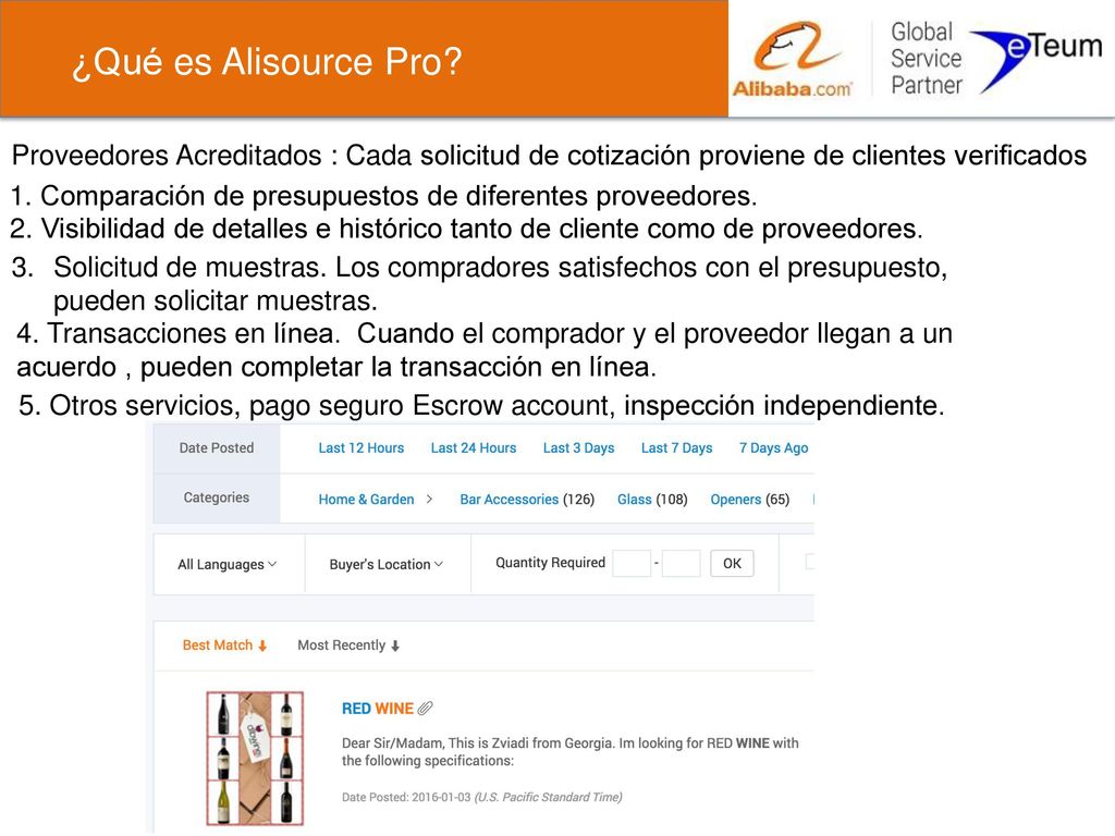 ¿Qué es Alisource Pro Proveedores Acreditados : Cada solicitud de cotización proviene de clientes verificados.