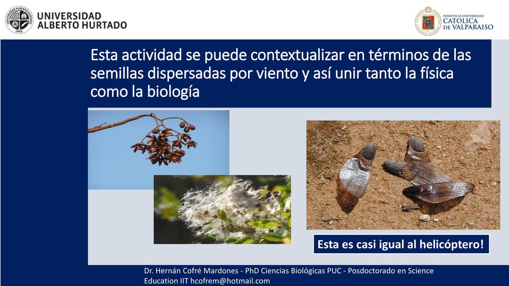 Dr. Hernán Cofré Mardones - PhD Ciencias Biológicas PUC - Posdoctorado en Science Education IIT
