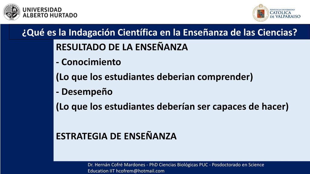 ¿Qué es la Indagación Científica en la Enseñanza de las Ciencias